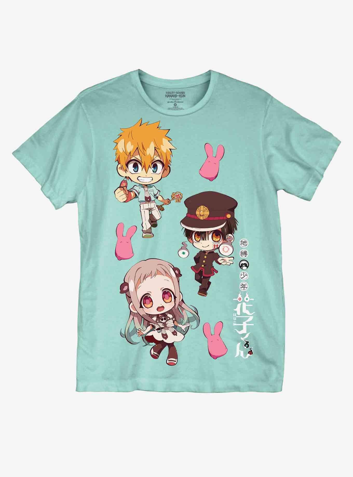 Toilet-Bound Hanako-Kun Chibi Trio Boyfriend Fit Girls T-Shirt, MULTI, hi-res