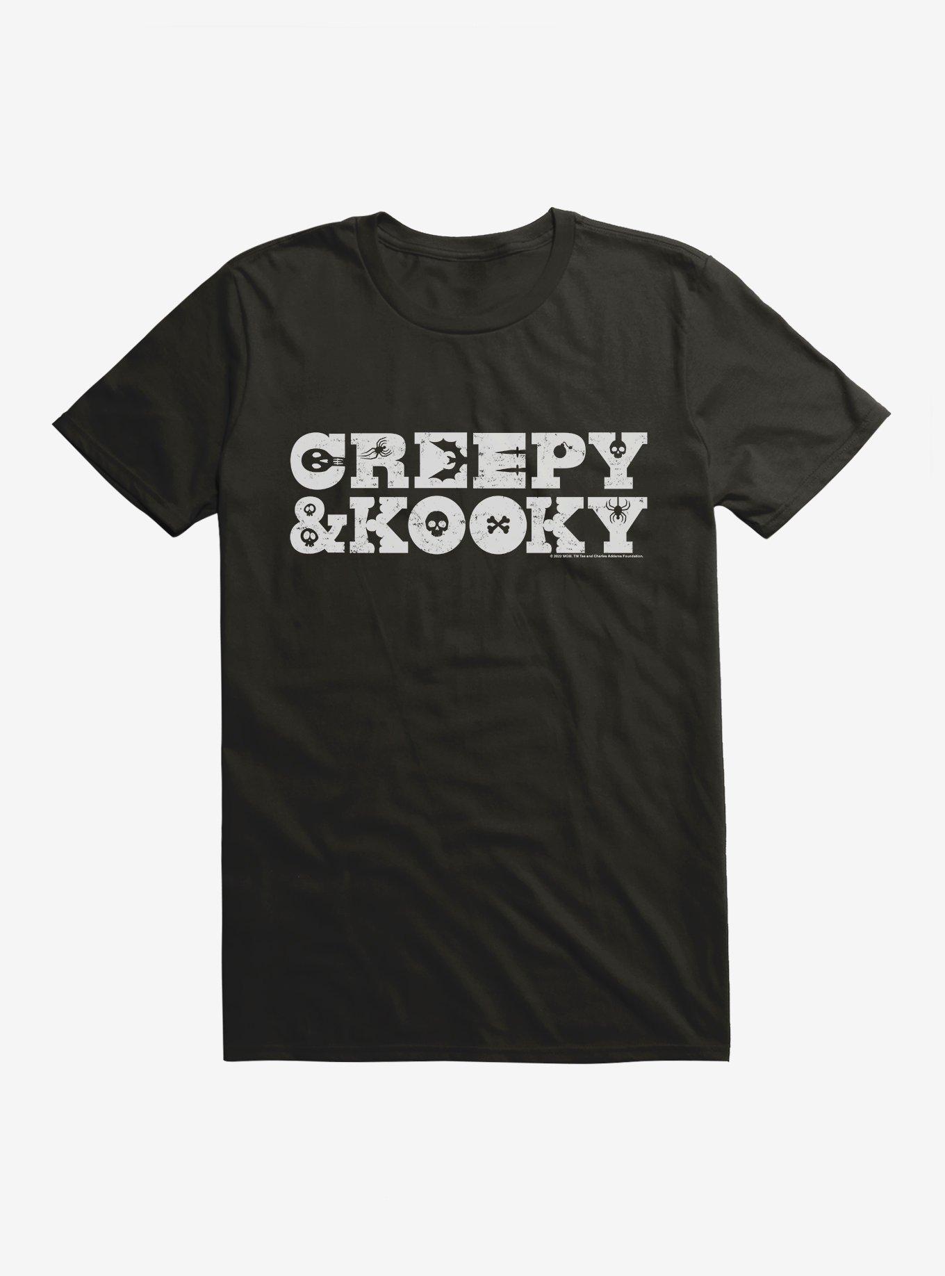 Addams Family Creepy & Kooky T-Shirt, BLACK, hi-res