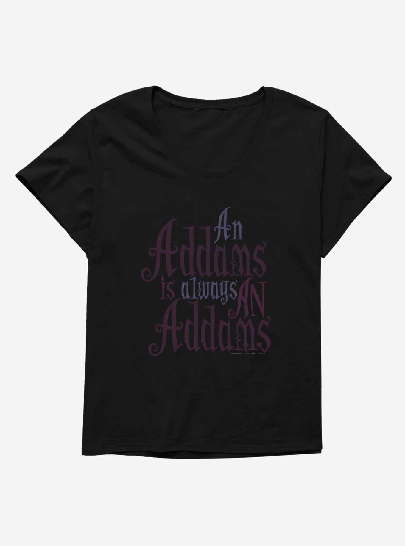 Addams Family Always An Addams Girls T-Shirt Plus Size, BLACK, hi-res