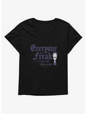 Addams Family Everyone Is A Freak Girls T-Shirt Plus Size, , hi-res