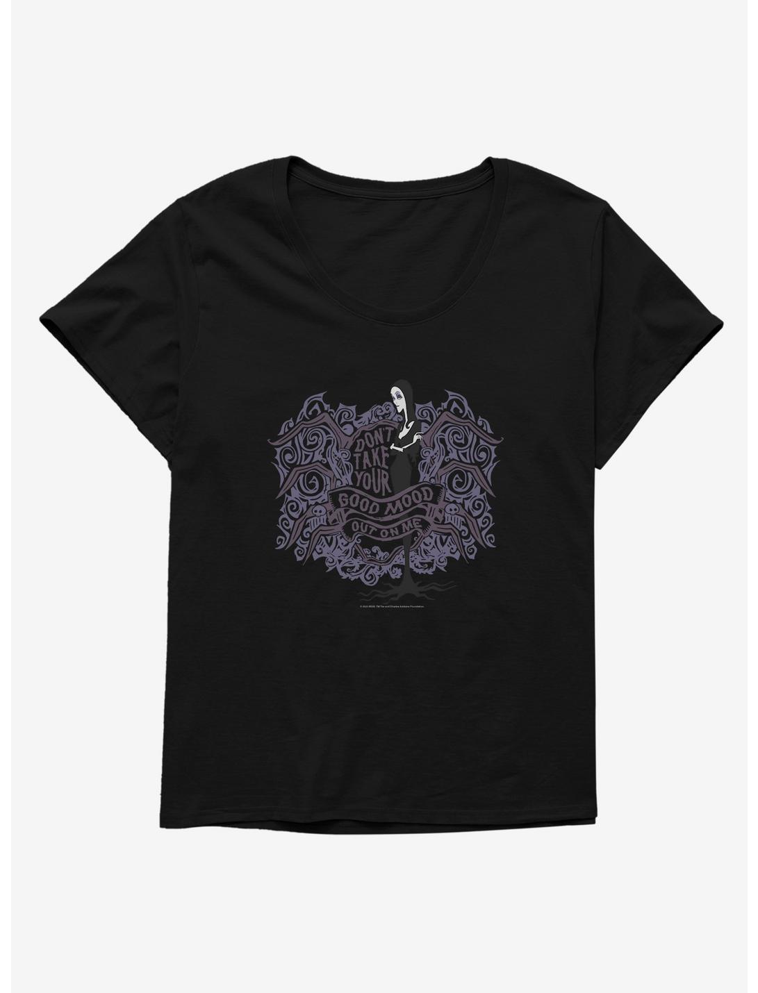 Addams Family Good Mood Girls T-Shirt Plus Size, BLACK, hi-res
