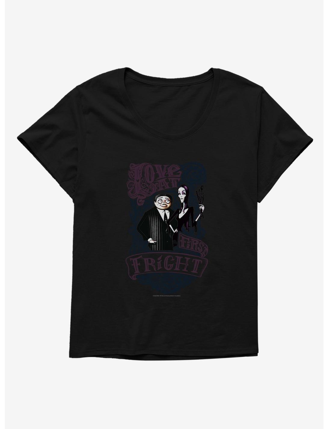 Addams Family Love At First Fright Girls T-Shirt Plus Size, BLACK, hi-res