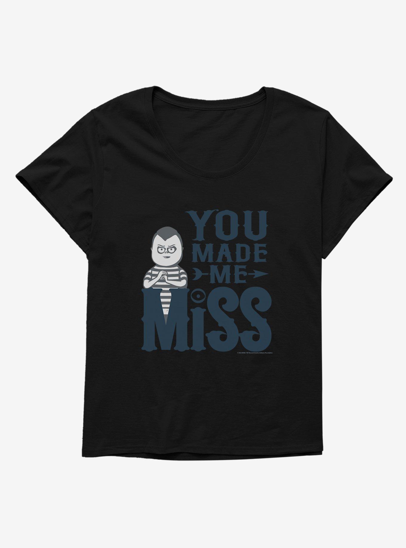 Addams Family You Made Me Miss Girls T-Shirt Plus Size, BLACK, hi-res