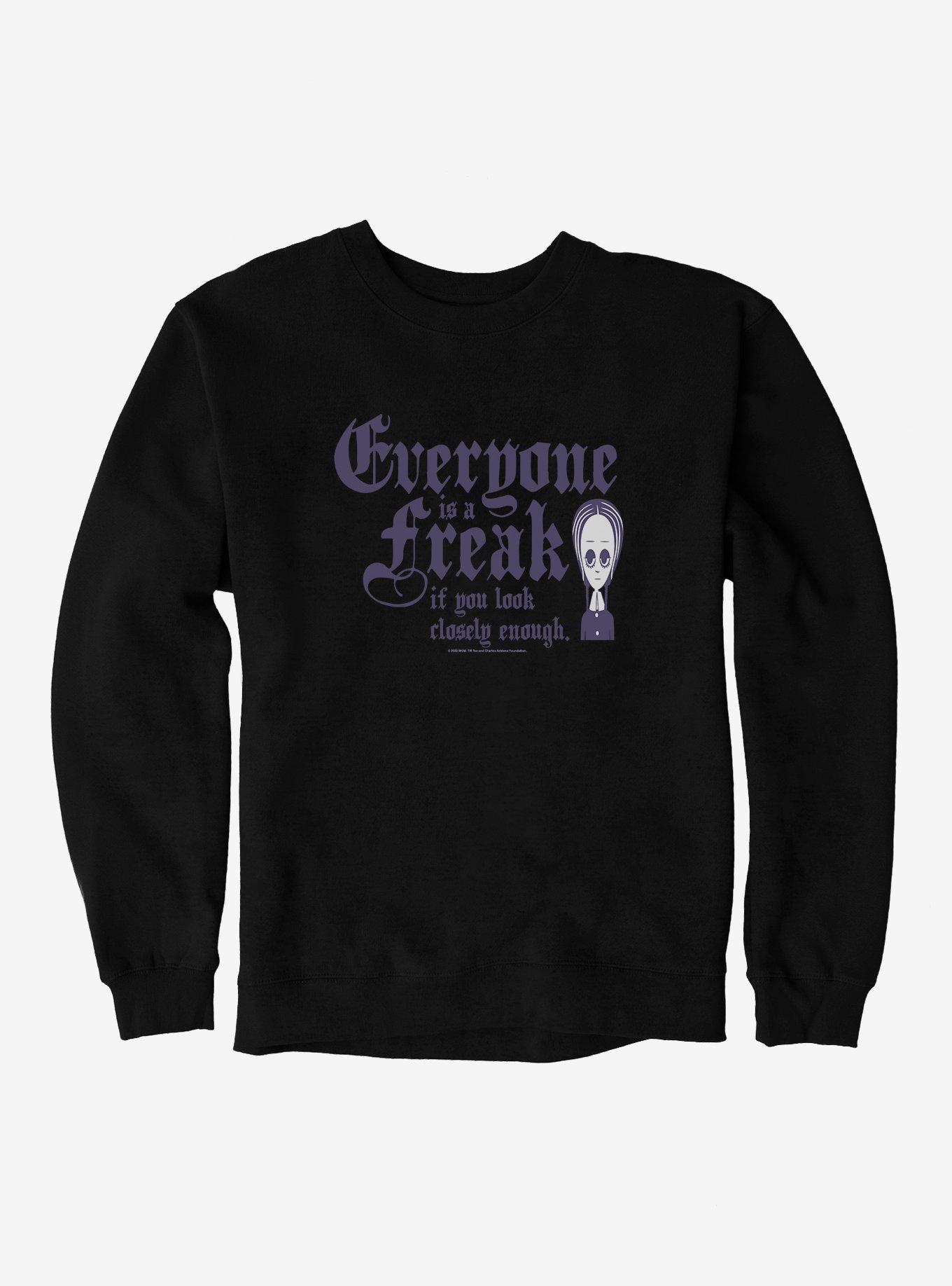The Addams Family Everyone Is A Freak Sweatshirt, , hi-res