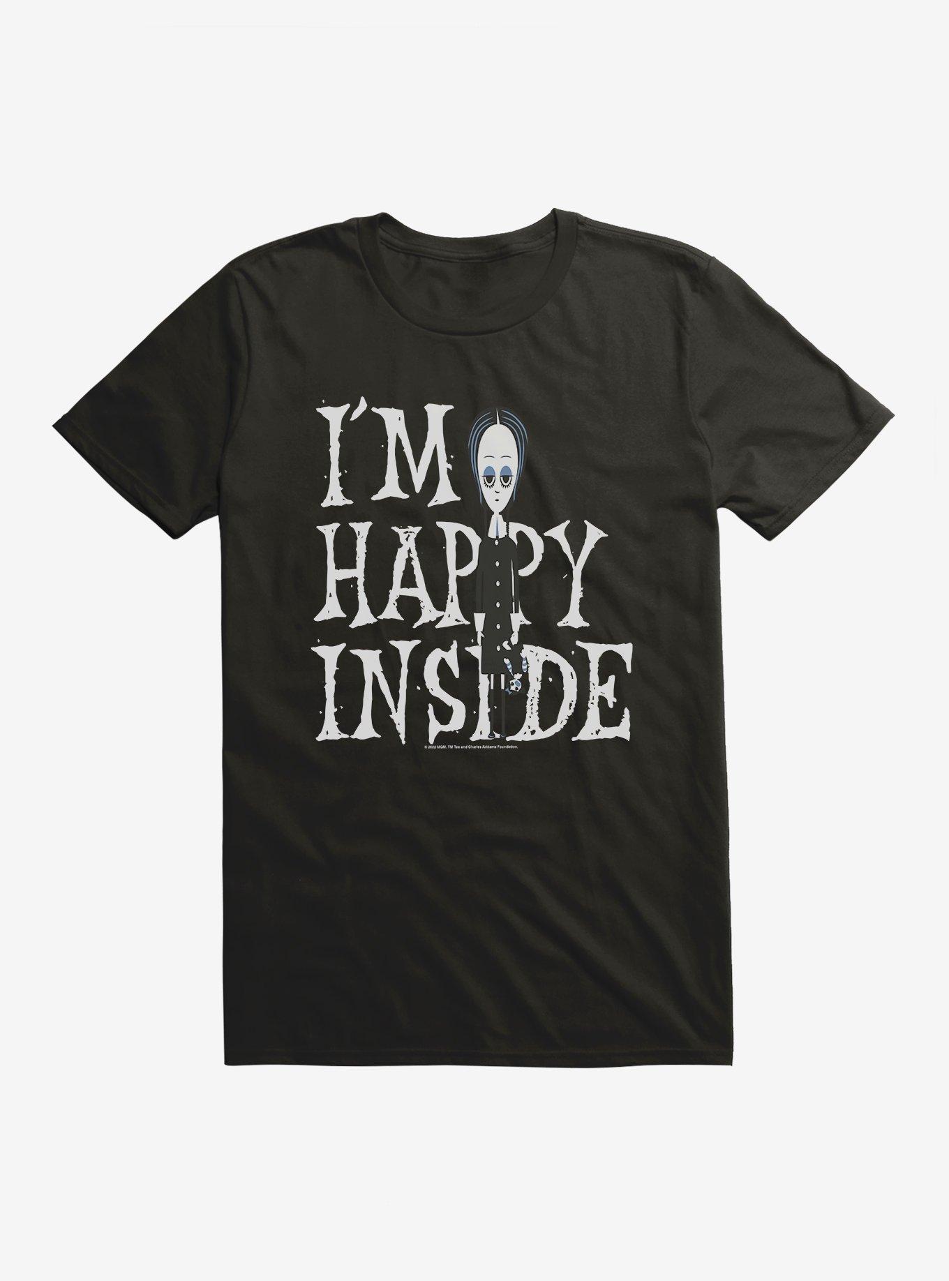 Addams Family I'm Happy Inside T-Shirt