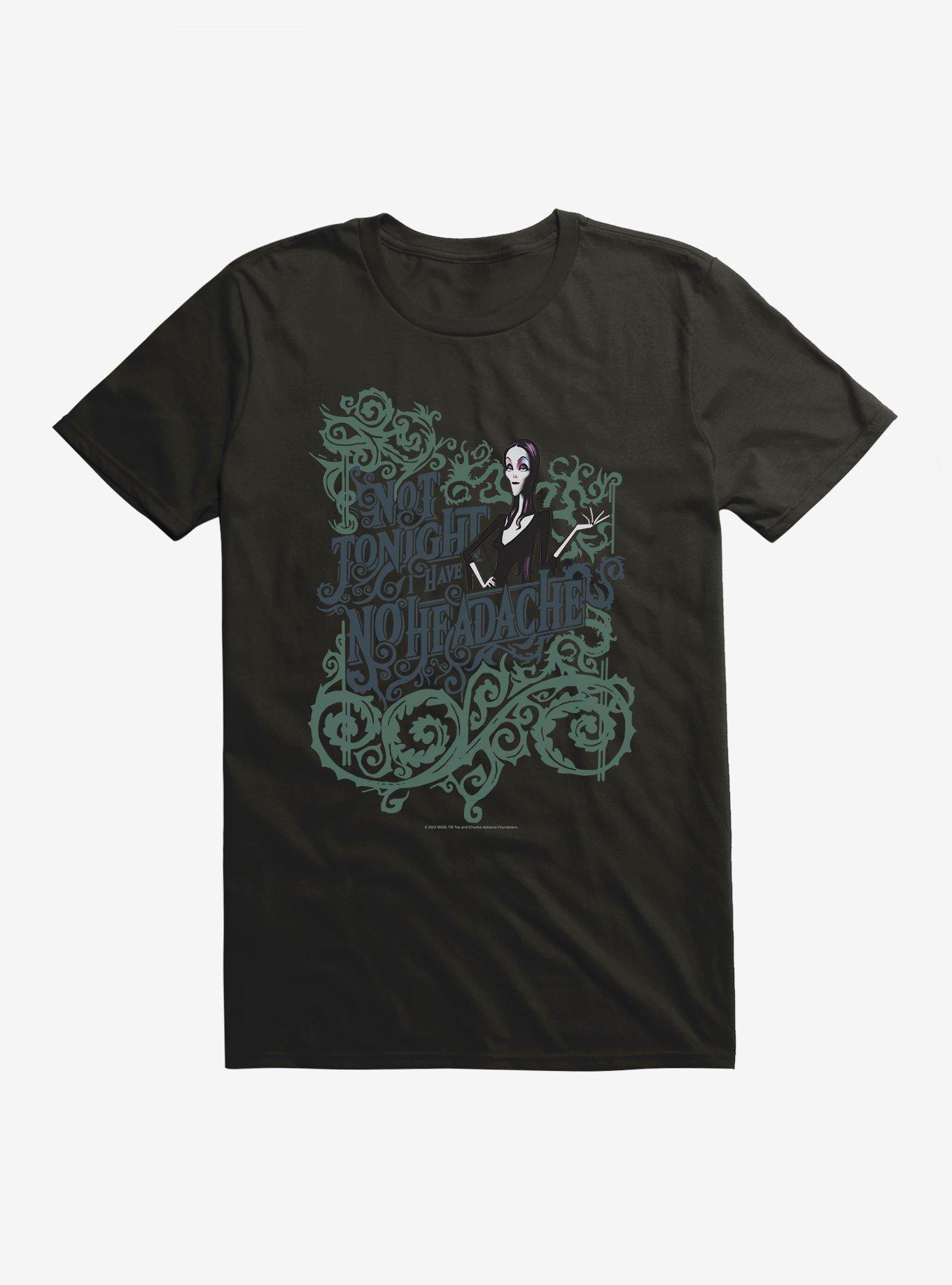 Addams Family Not Tonight T-Shirt, BLACK, hi-res