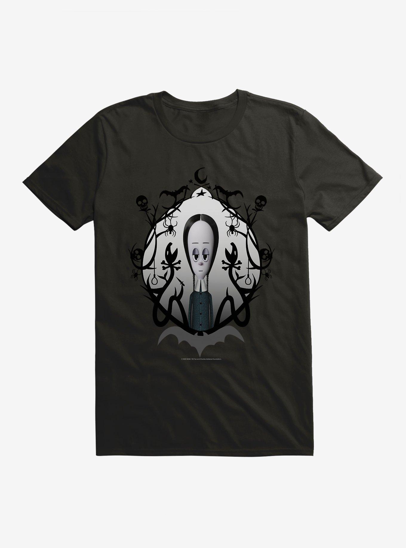 THRDLESS Addams Family Wednesday Snakes T-Shirt