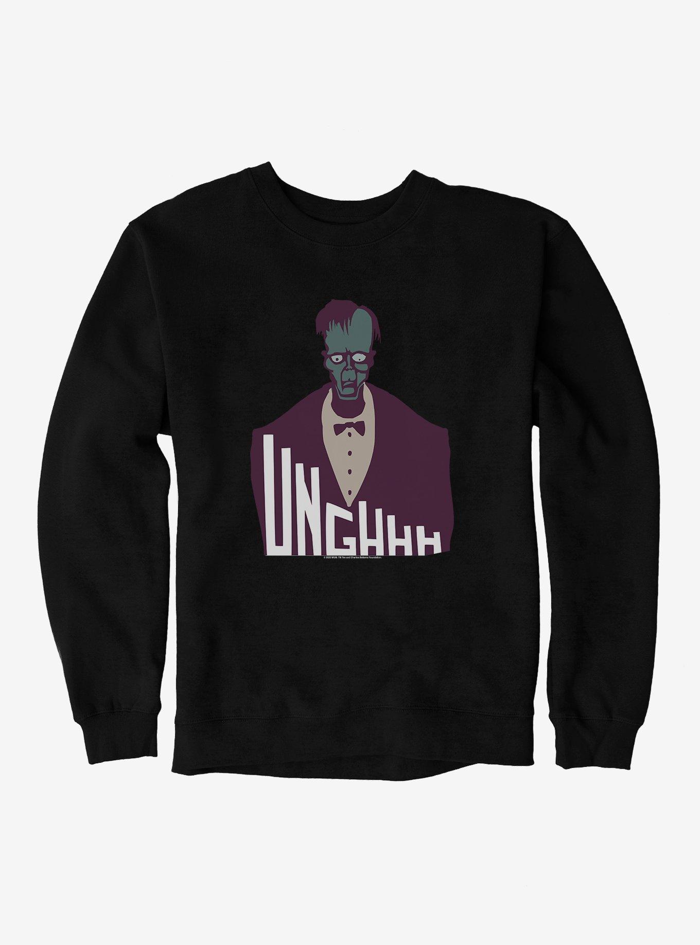 The Addams Family Unghhh Sweatshirt, BLACK, hi-res