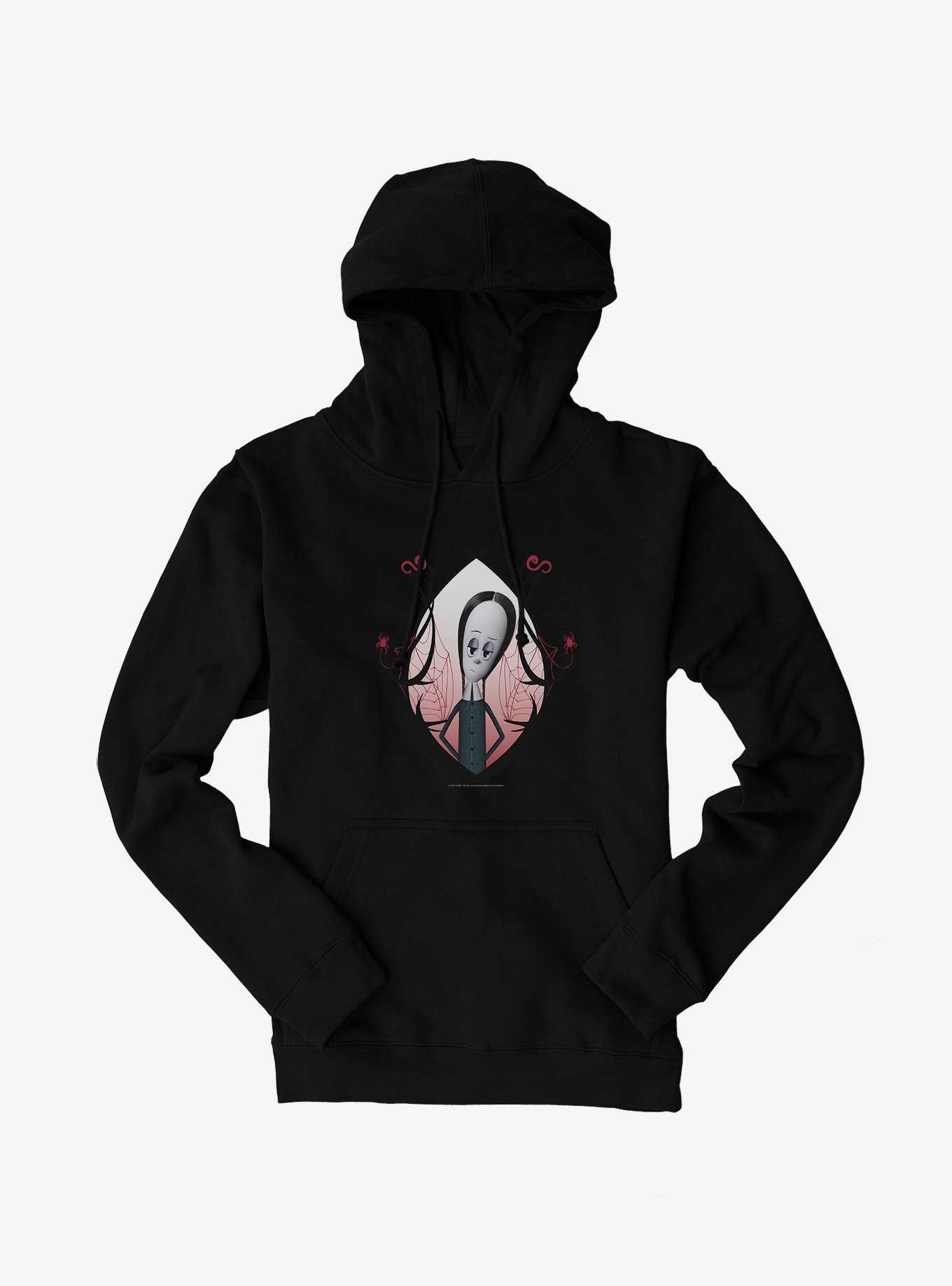 The Addams Family Wednesday Spiderwebs Hoodie, , hi-res