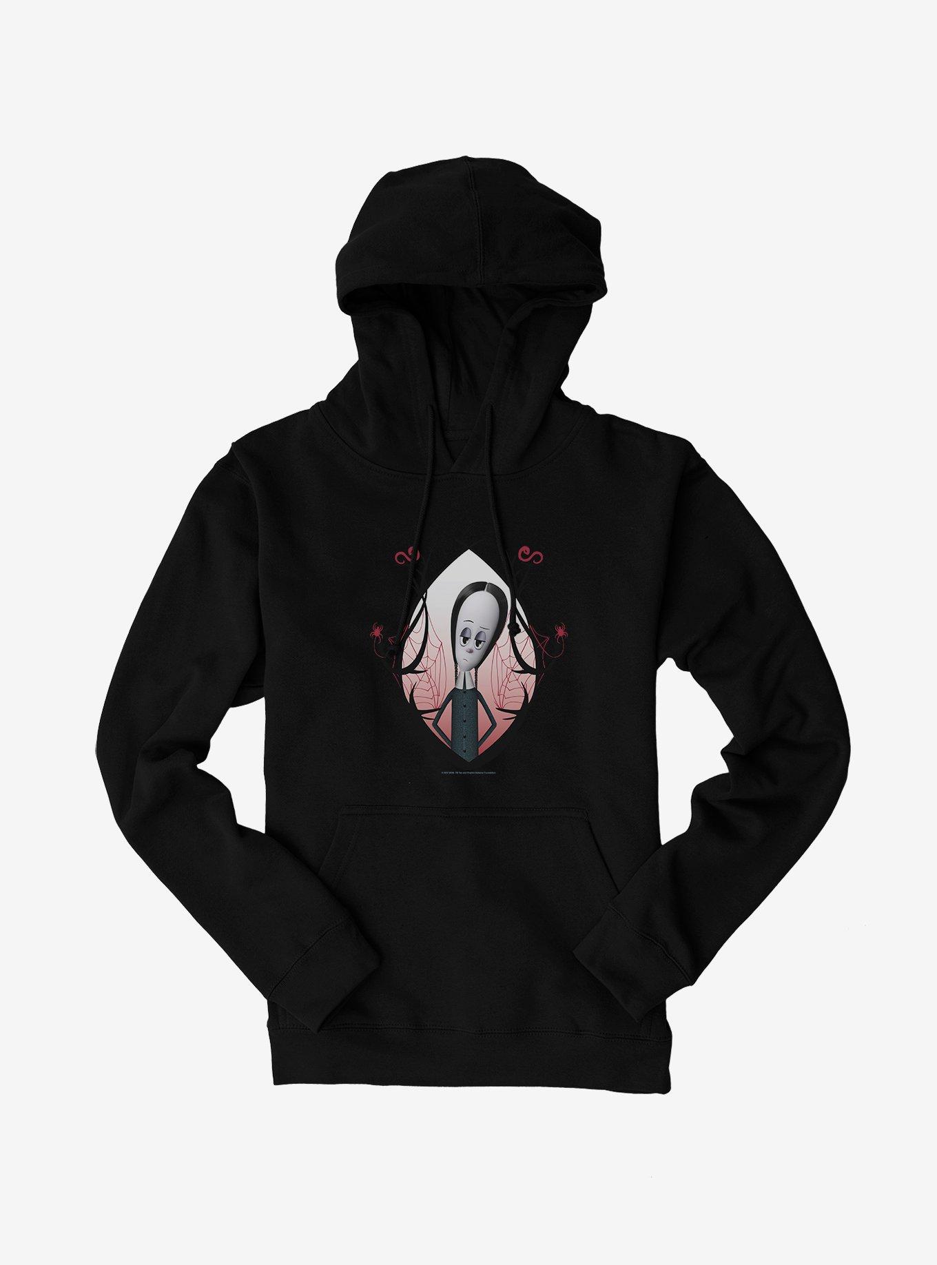 The Addams Family Wednesday Spiderwebs Hoodie, , hi-res