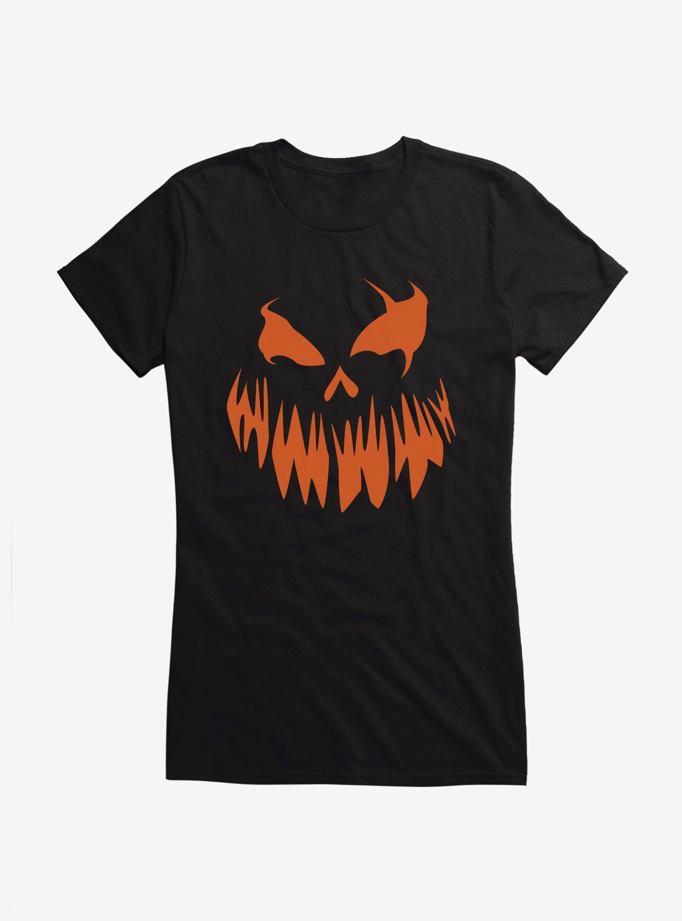 Halloween Monstrous Jack-O'-Lantern Girls T-Shirt, BLACK, hi-res