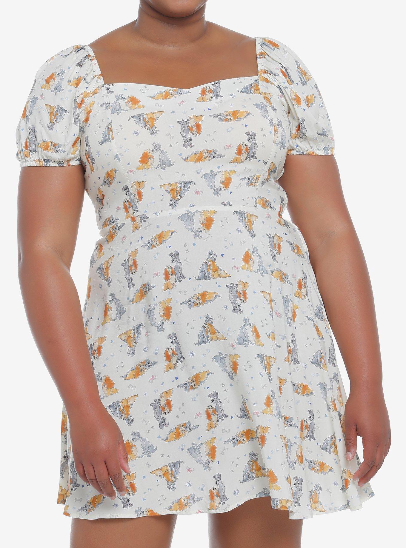 Disney Lady And The Tramp Sweetheart Dress Plus Size, MULTI, hi-res