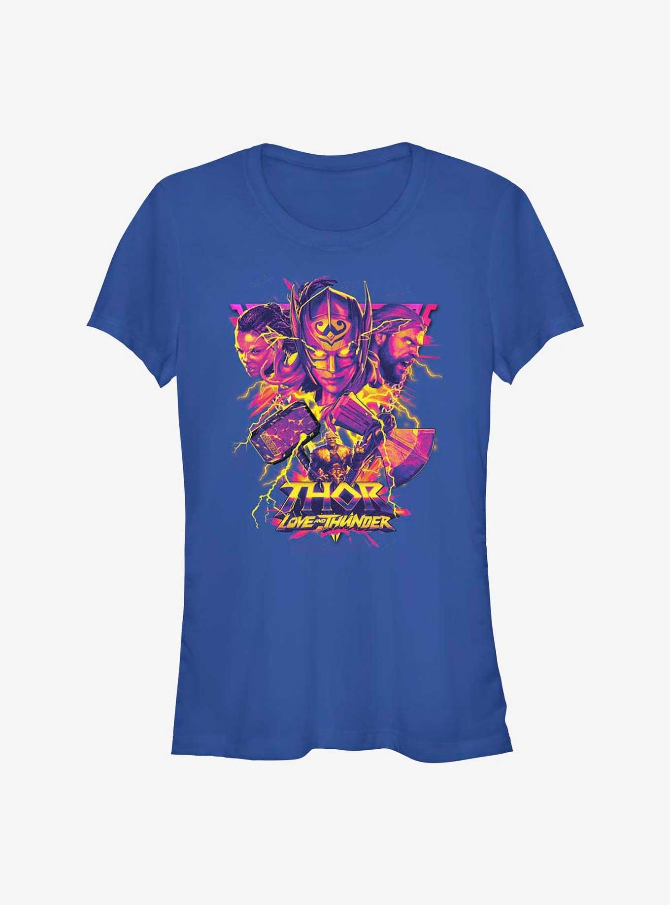Marvel Thor: Love and Thunder Asgardian Warriors Girls T-Shirt, ROYAL, hi-res