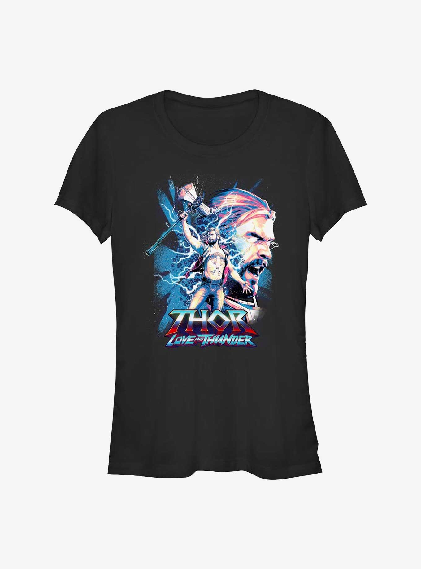 Marvel Thor: Love and Thunder Thor of Asgard Girls T-Shirt, BLACK, hi-res