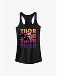 Marvel Thor: Love and Thunder God of Thunder and Lightning Girls Tank, BLACK, hi-res