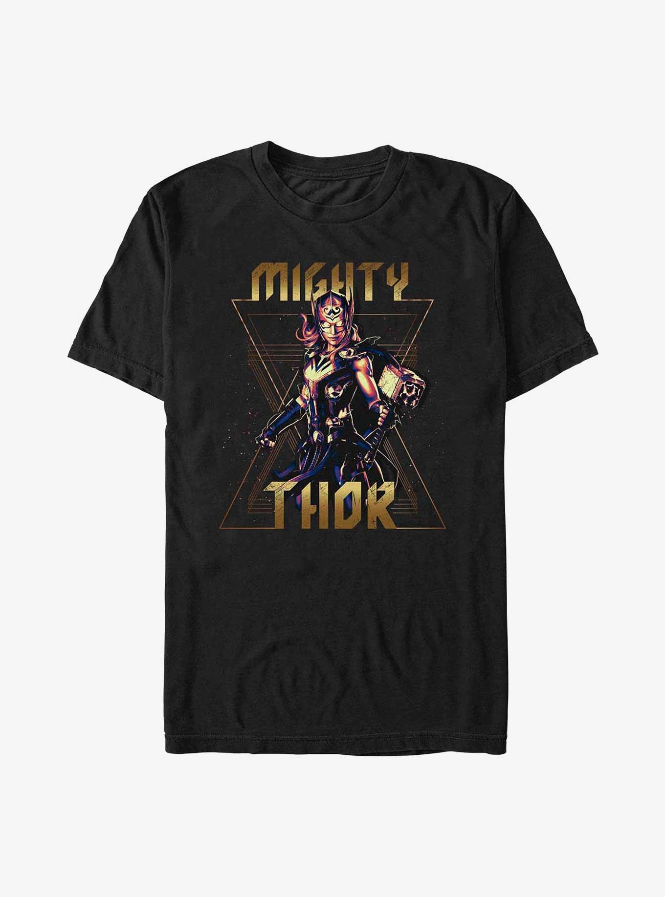 Marvel Thor: Love and Thunder Metal Mighty Thor T-Shirt, BLACK, hi-res