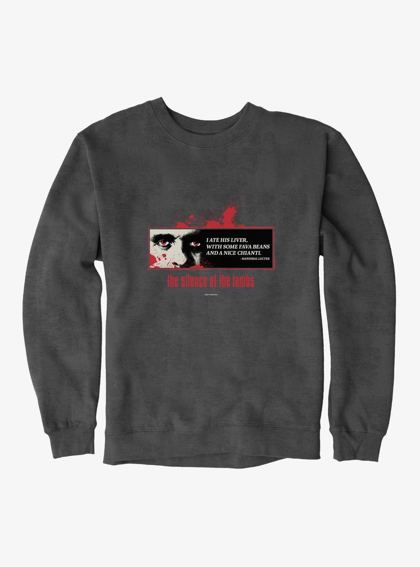 The Silence Of The Lambs I Ate His Liver Sweatshirt, , hi-res