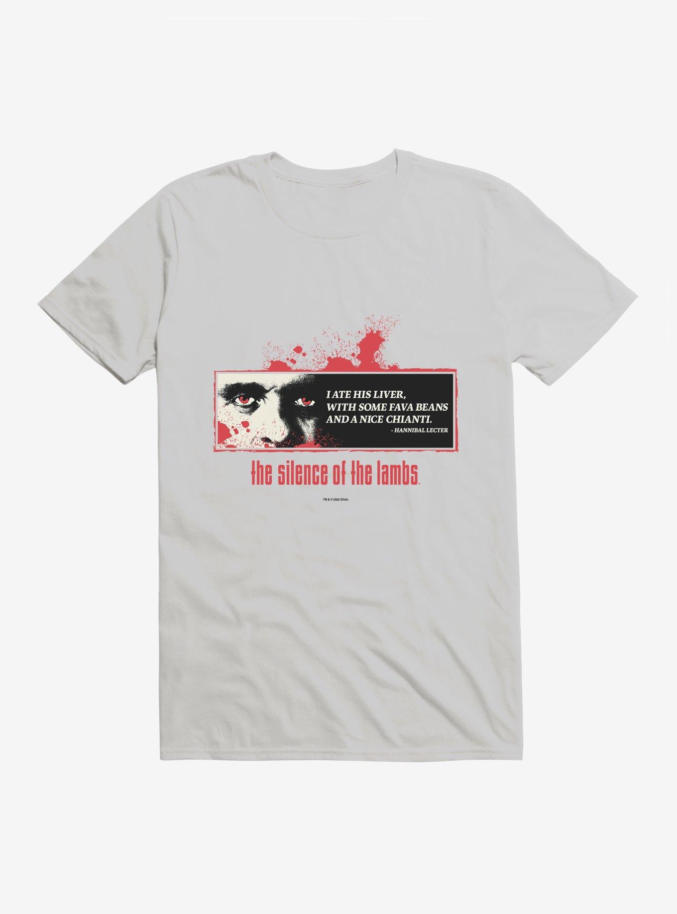 The Silence Of The Lambs I Ate His Liver T-Shirt, ICE GREY, hi-res