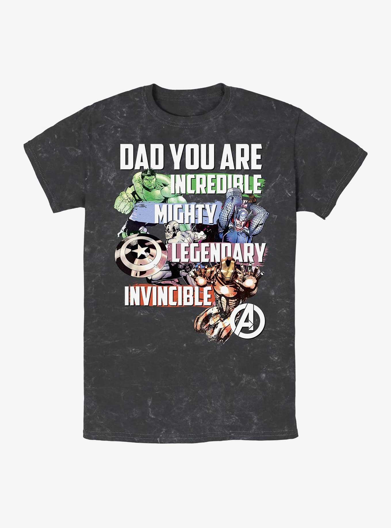 Marvel Avengers Avenger Dad Mineral Wash T-Shirt