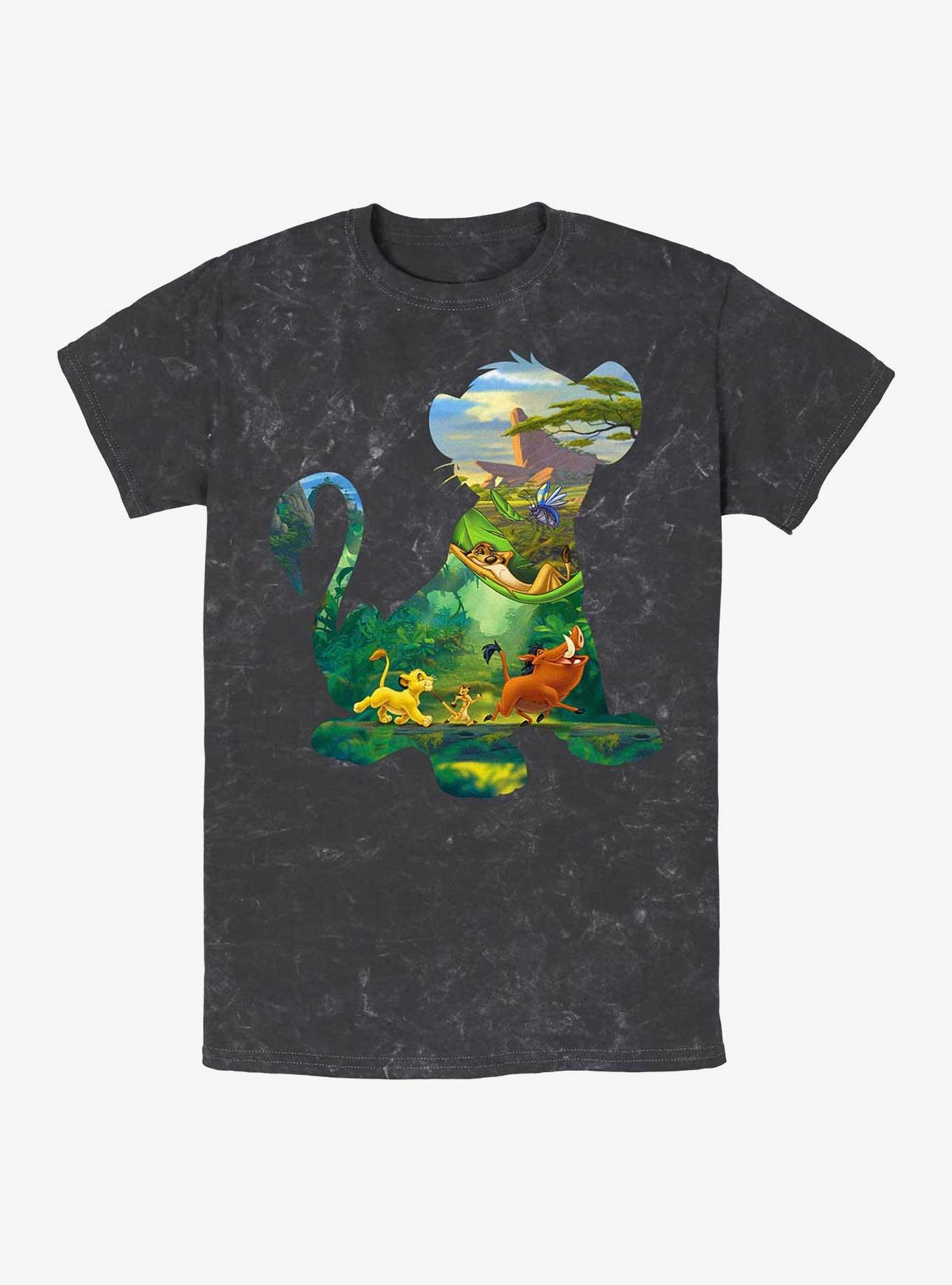 Disney The Lion King Cub Life Mineral Wash T-Shirt, BLACK, hi-res