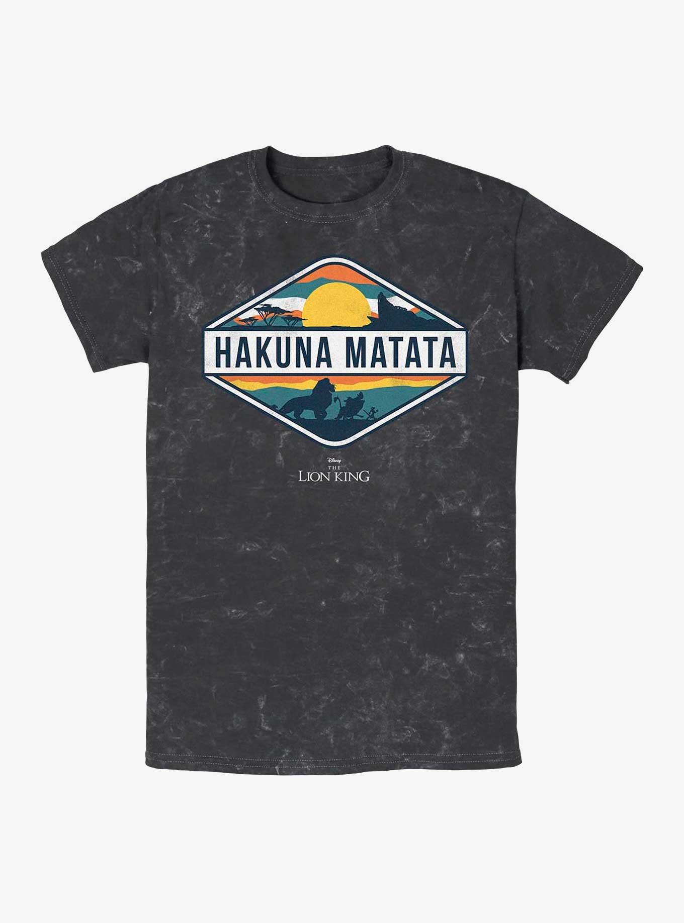 Disney The Lion King Hakuna Matata Emblem Mineral Wash T-Shirt