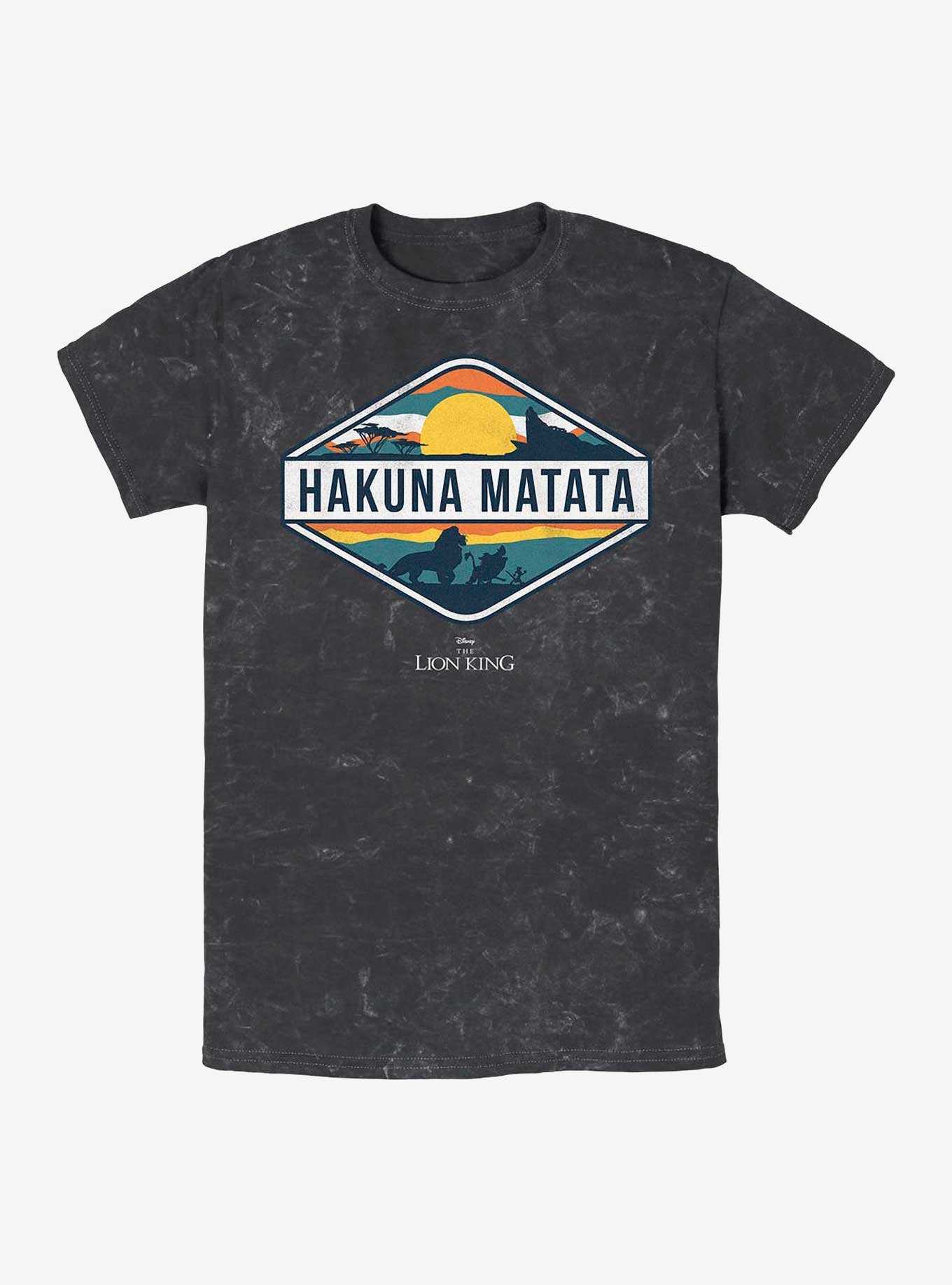 Disney The Lion King Hakuna Matata Emblem Mineral Wash T-Shirt, , hi-res