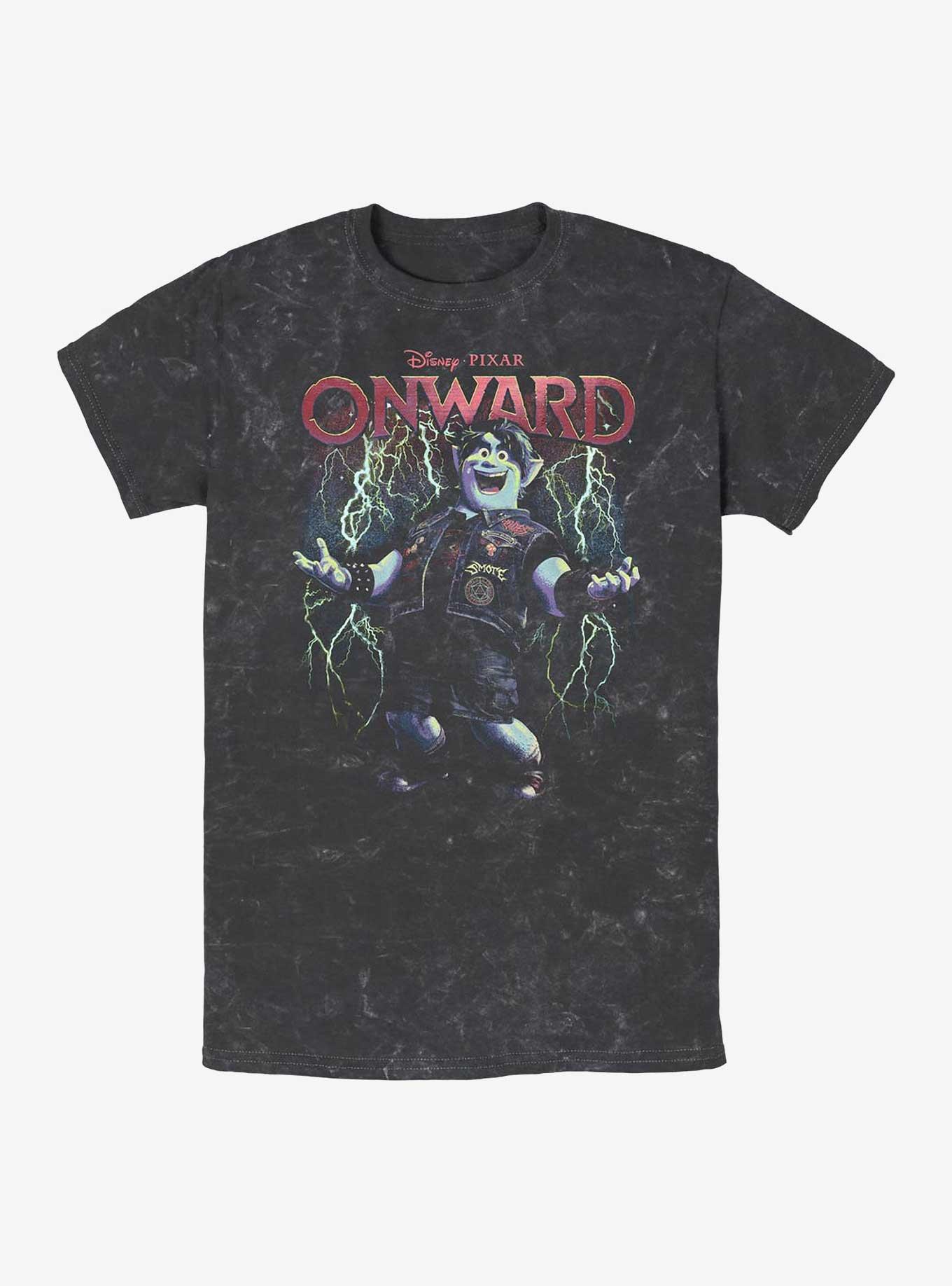 Disney Pixar Onward Light It Up Mineral Wash T-Shirt, BLACK, hi-res