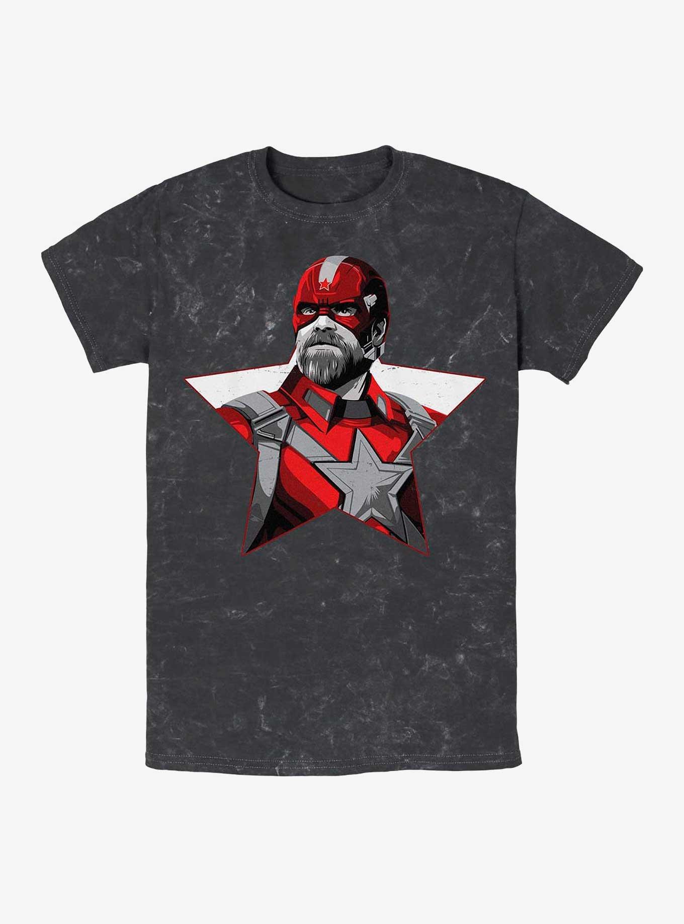 Marvel Black Widow Red Guardian Star Mineral Wash T-Shirt, , hi-res