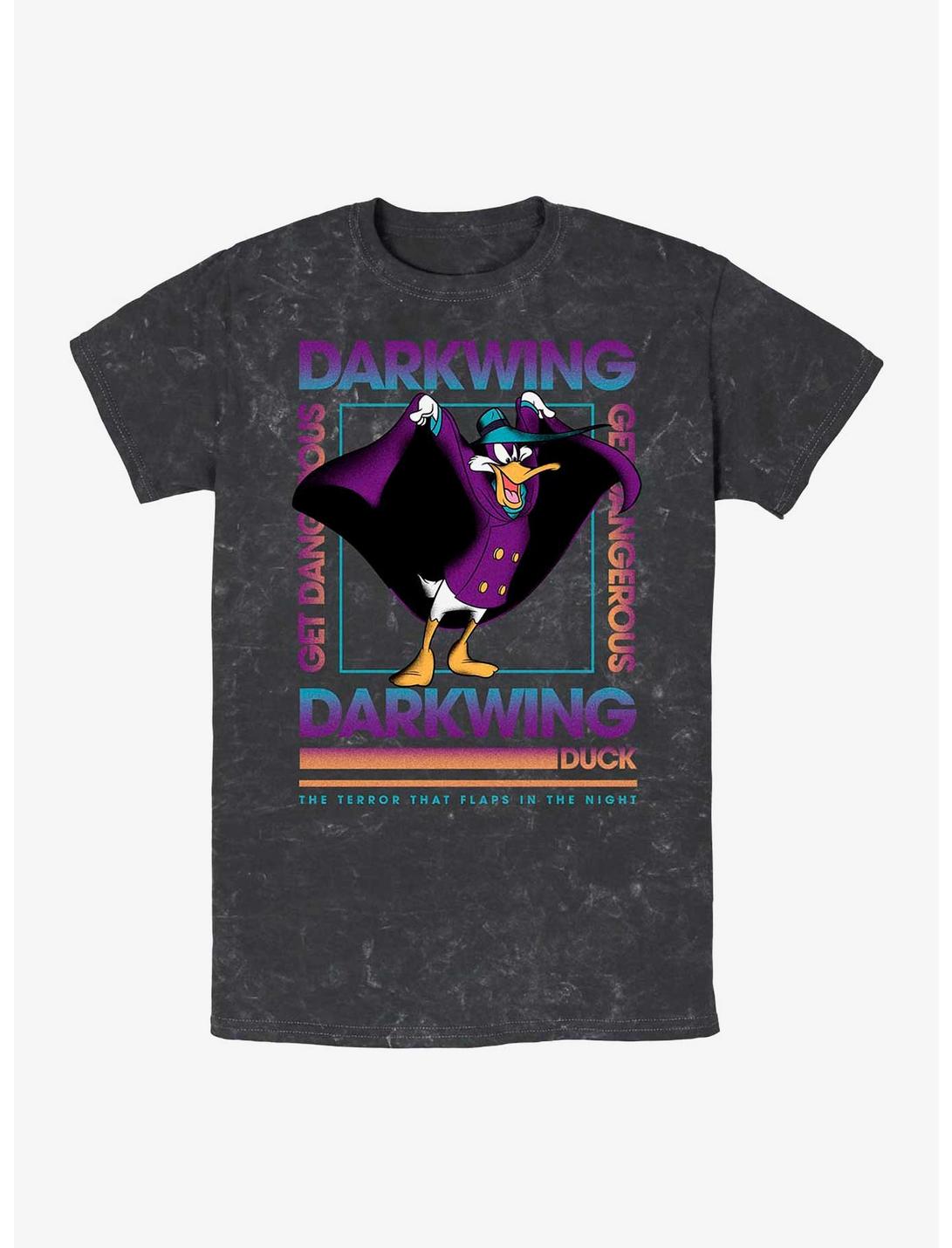 Disney Darkwing Duck Night Terror Mineral Wash T-Shirt, BLACK, hi-res