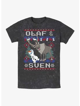 Disney Frozen Olaf and Sven Mineral Wash T-Shirt, , hi-res