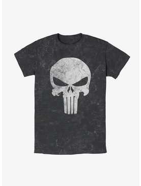 Marvel Distress Skull Mineral Wash T-Shirt, , hi-res