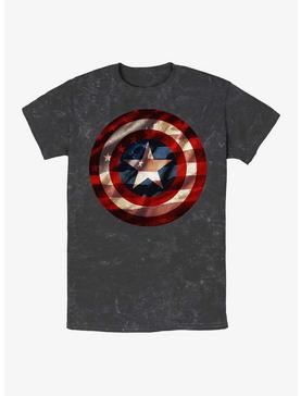 Marvel Captain America Shield Flag Mineral Wash T-Shirt, , hi-res