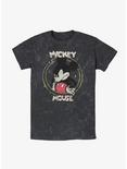 Disney Mickey Mouse Gritty Mickey Mineral Wash T-Shirt, BLACK, hi-res