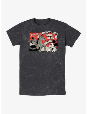 Disney Mickey Mouse Don't Lose Your Head Mineral Wash T-Shirt, , hi-res