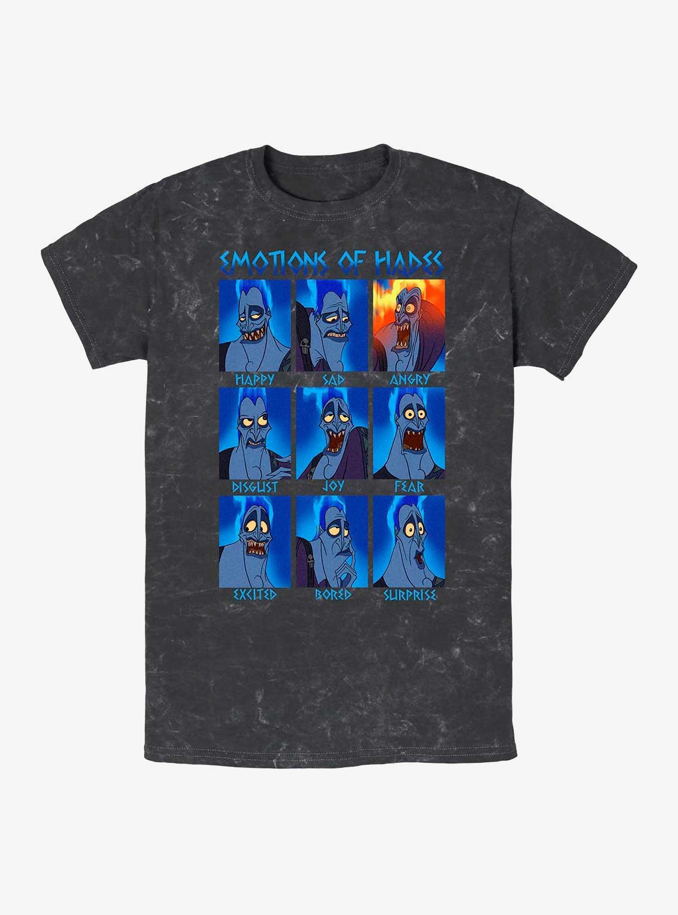 Disney Villains Hades Emotions Mineral Wash T-Shirt, , hi-res