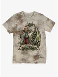 Fairy Dragon Wash Boyfriend Fit Girls T-Shirt By Amy Brown, MULTI, hi-res