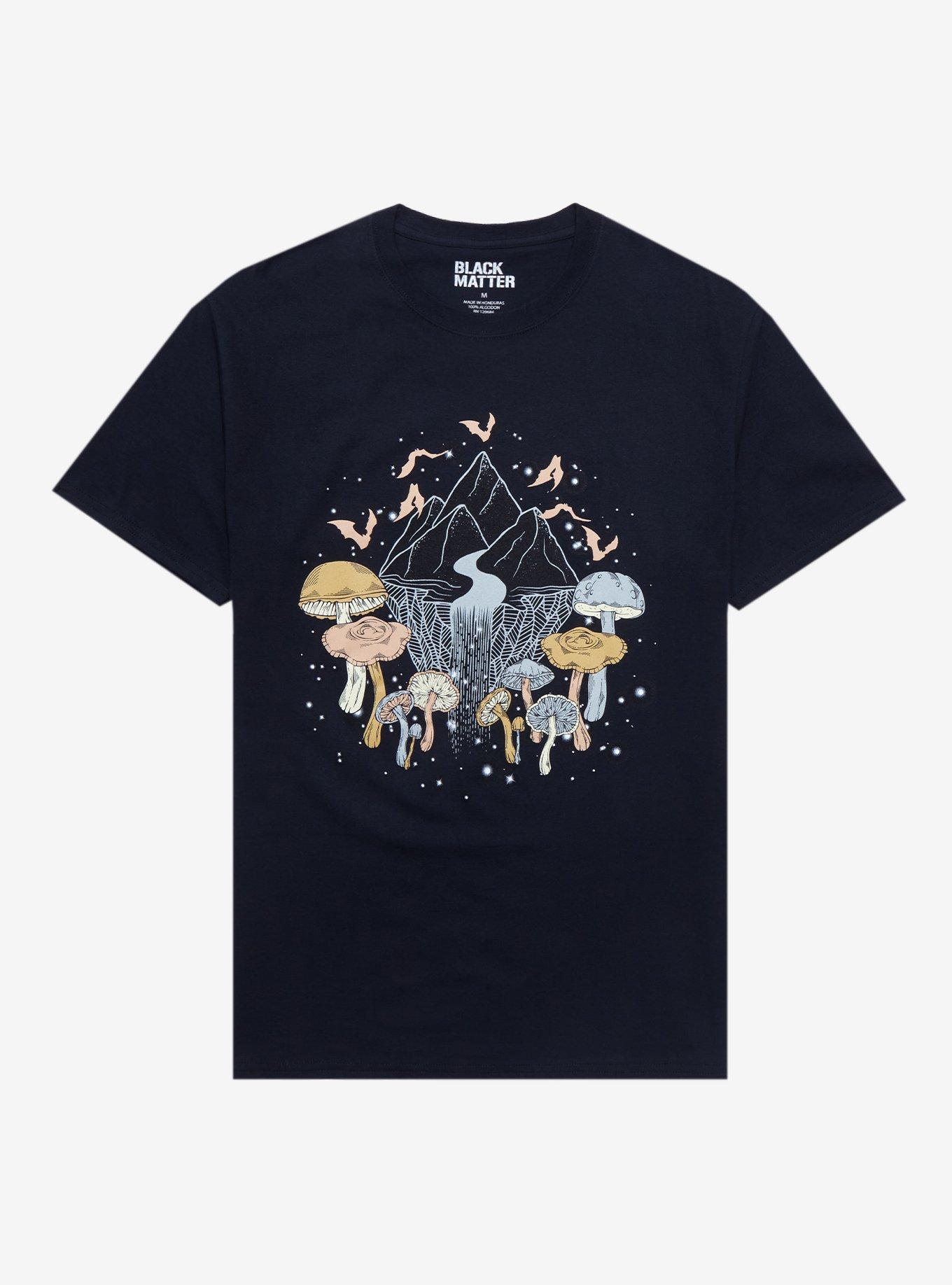 Mountain Bat Mushrooms Boyfriend Fit Girls T-Shirt, MULTI, hi-res