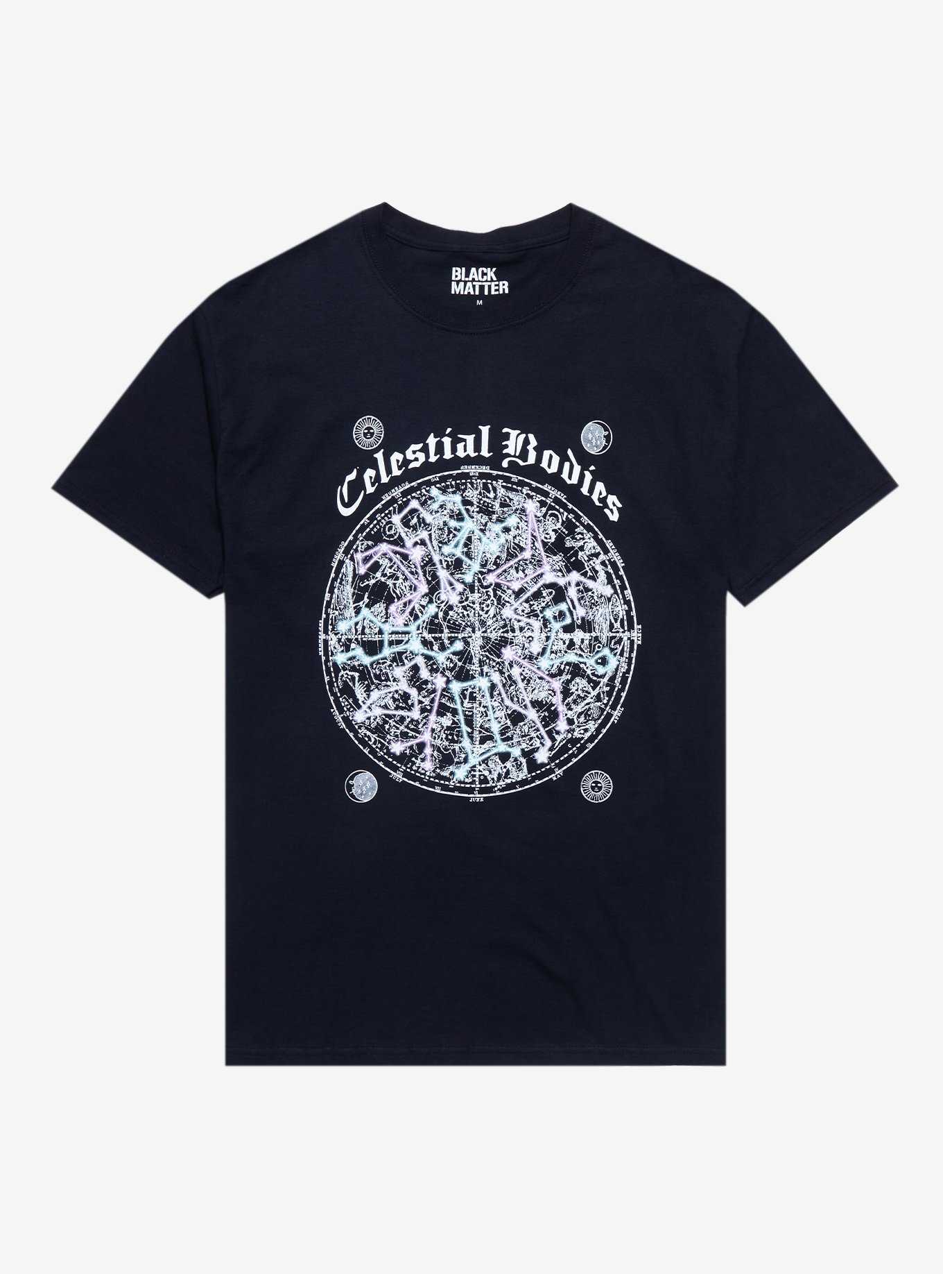 Celestial Bodies Diagram Boyfriend Fit Girls T-Shirt, , hi-res
