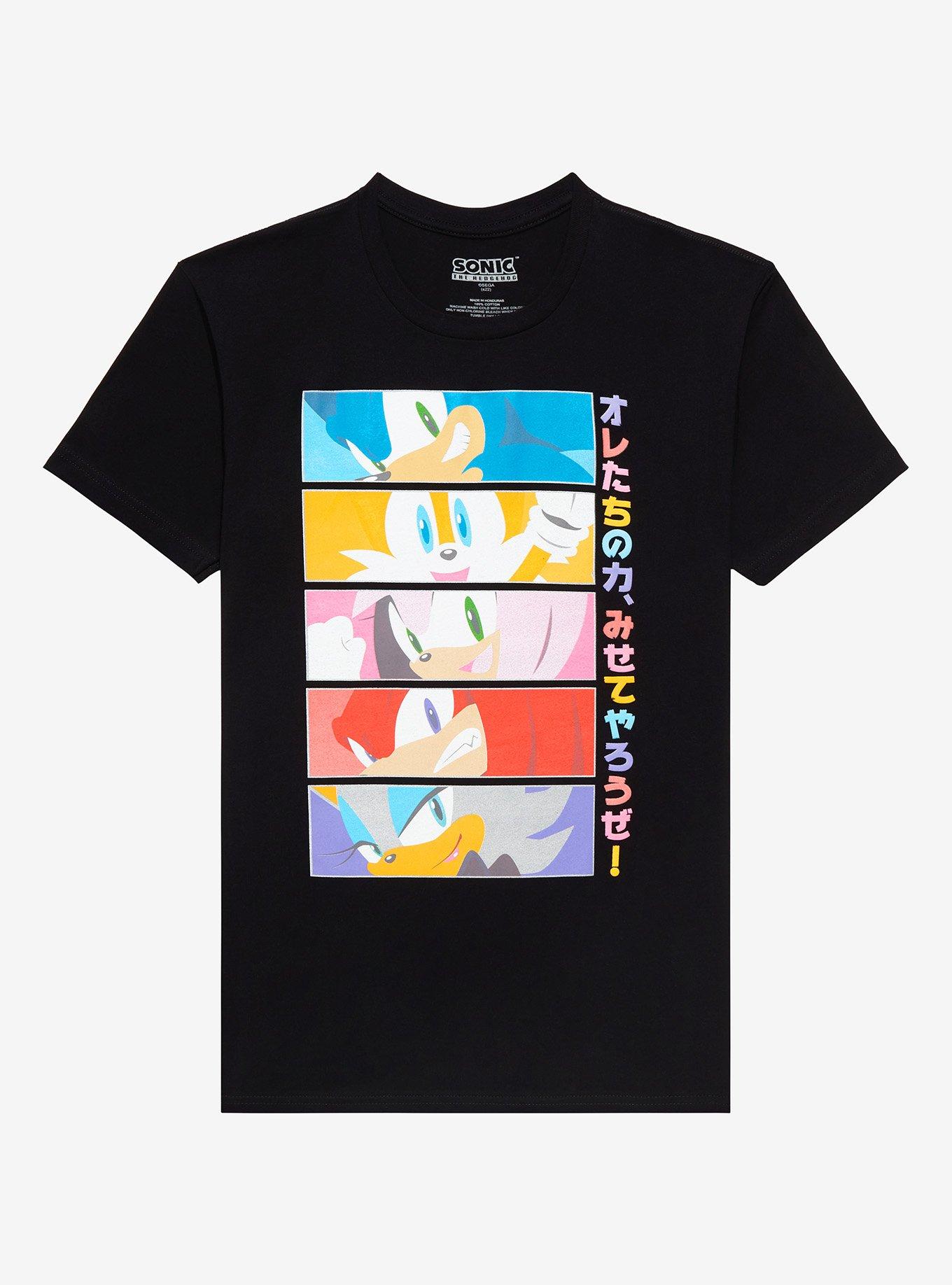 Sonic The Hedgehog Eyes Grid Boyfriend Fit Girls T-Shirt, MULTI, hi-res
