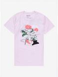 YuYu Hakusho Kurama Roses Boyfriend Fit Girls T-Shirt, MULTI, hi-res