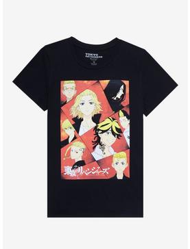 Tokyo Revengers Group Grid Boyfriend Fit Girls T-Shirt, , hi-res