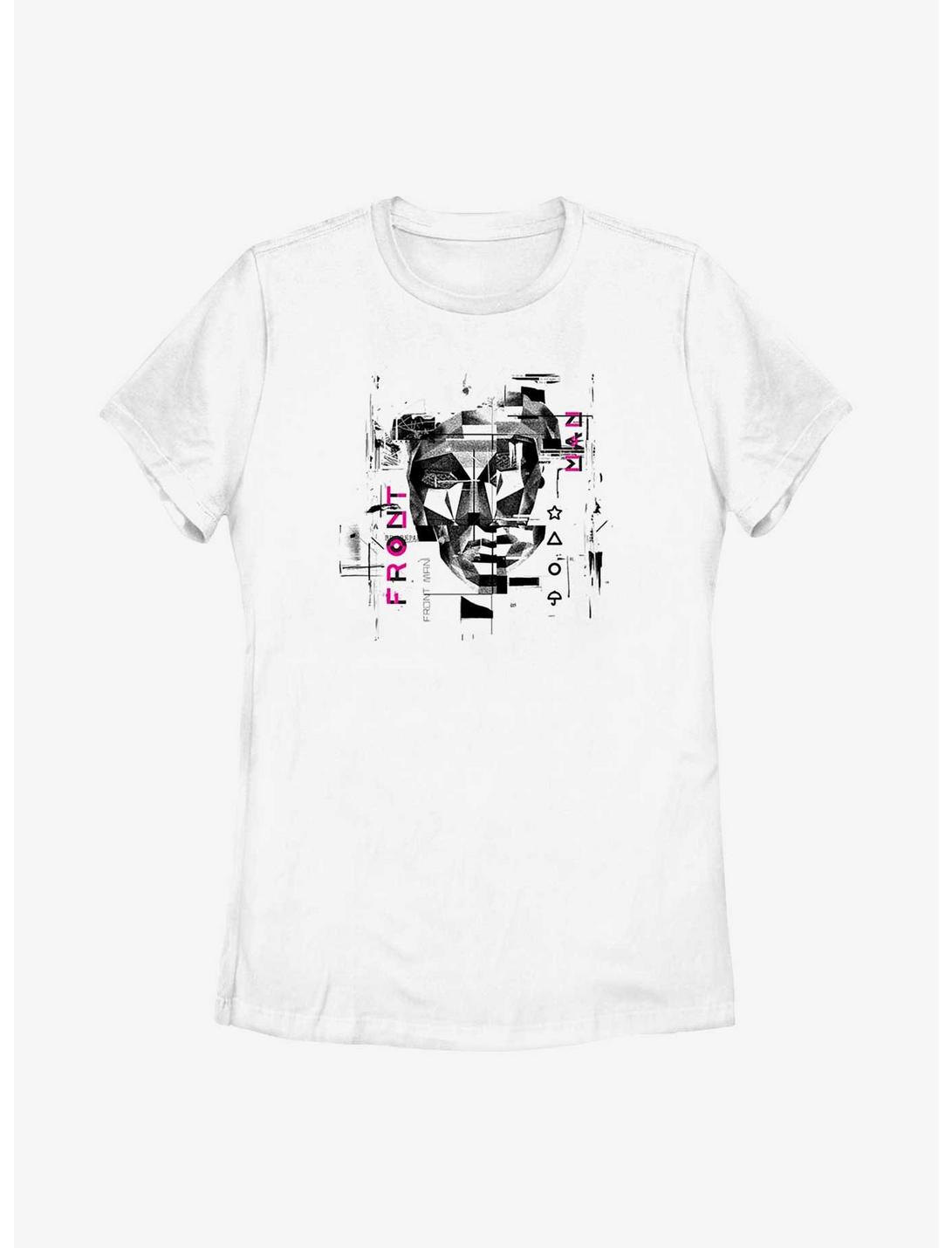 Squid Game Distorted Front Man Womens T-Shirt, WHITE, hi-res