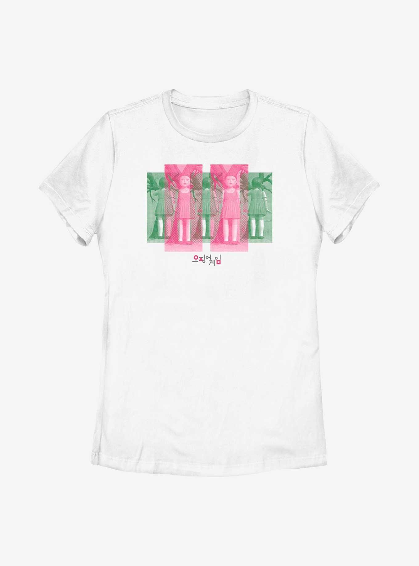 Squid Game Doll Panels Womens T-Shirt, , hi-res