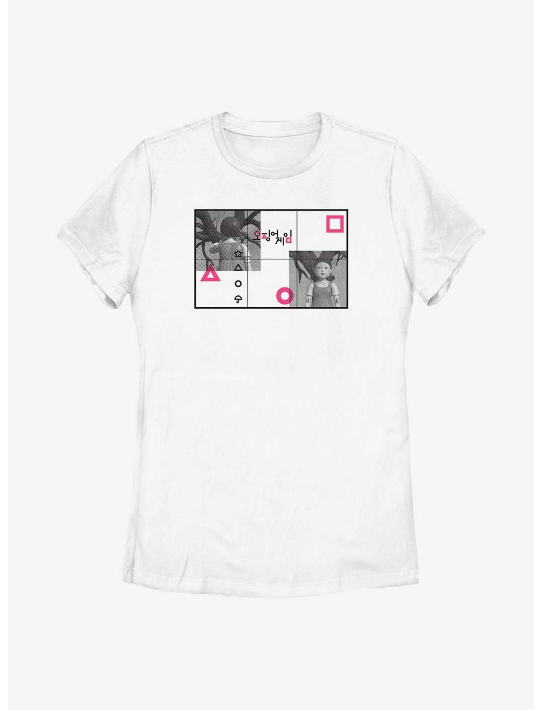 Squid Game Tiles Womens T-Shirt, WHITE, hi-res