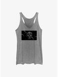 Squid Game Mask And Shapes Womens Tank Top, GRAY HTR, hi-res
