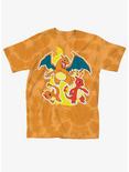 Pokemon Fire Types Tie-Dye Boyfriend Fit Girls T-Shirt, MULTI, hi-res