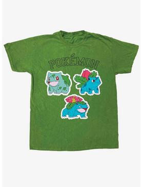 Pokemon Grass Types Pigment Wash Boyfriend Fit Girls T-Shirt, , hi-res