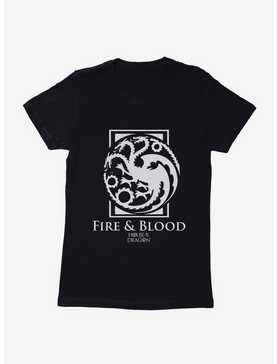House Of The Dragon House Targaryen Fire And Blood Womens T-Shirt, , hi-res