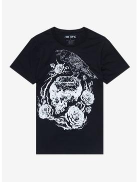 Crow's Skull Nest Boyfriend Fit Girls T-Shirt, , hi-res