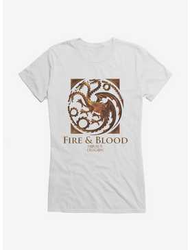 House Of The Dragon Fire And Blood House Targaryen Girls T-Shirt, , hi-res